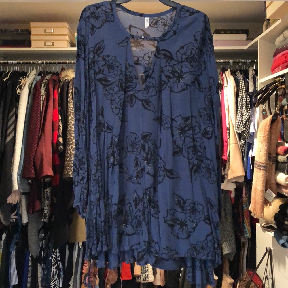 Free people floral blouse.